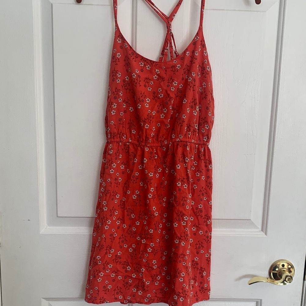Forever 21 Scarlet Floral Strappy Mini Dress